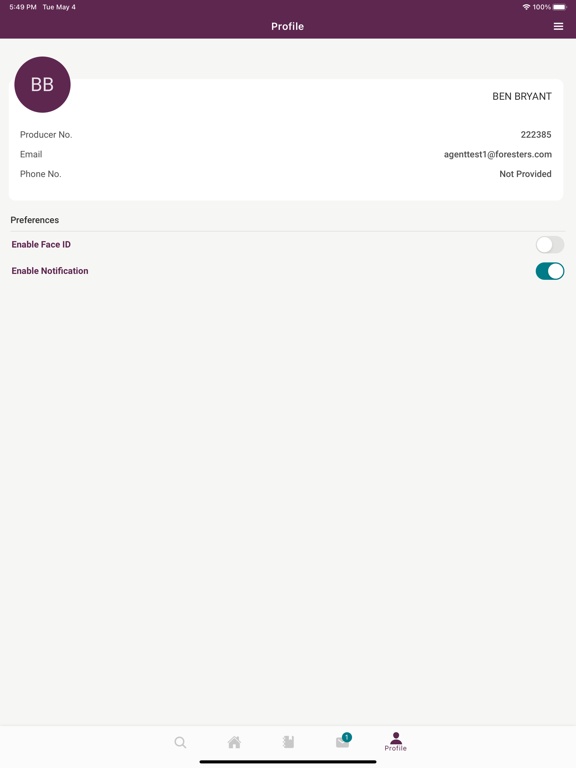 ForestersBiz iPad screenshot 9 - Finance app
