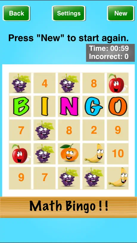 Math Bingo ! !