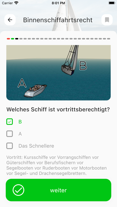 Bootsprüfung 2024 Screenshot