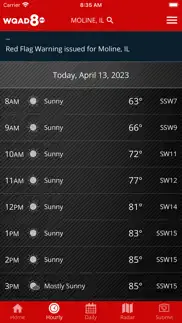 wqad storm track 8 weather iphone screenshot 2