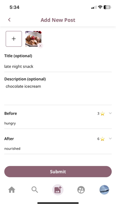 daily munch- food diary Screenshot