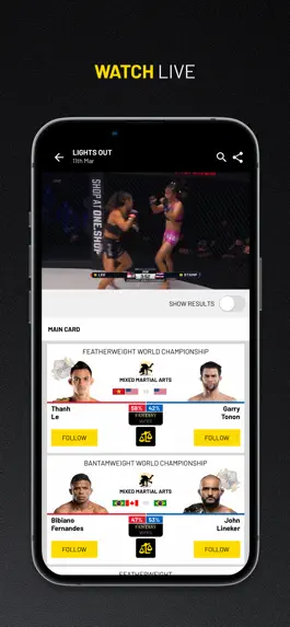 Game screenshot ONE Championship apk