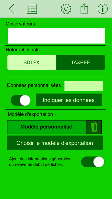 Mes relevés Screenshot
