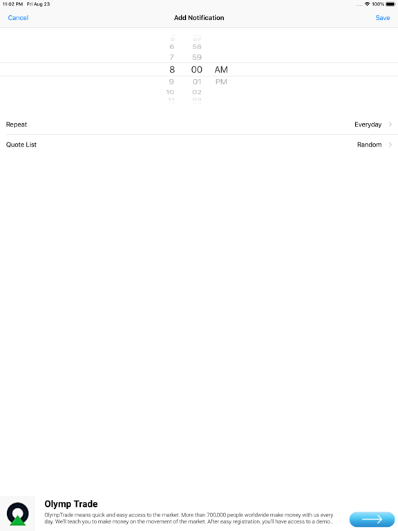 Daily Quotes to Start Your Day iPad screenshot 5 - Health & Fitness app