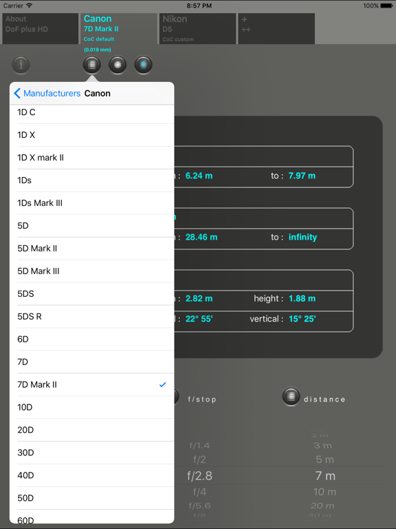DoF plus HD iPad screenshot 2 - Photo & Video app