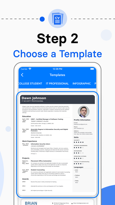 Resume Builder CV Maker Screenshot