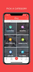 Ovvy - The Service Marketplace screenshot #1 for iPhone