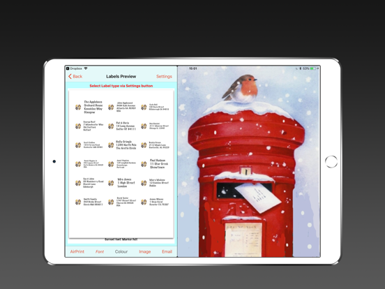Address Labels & Envelopes iPad app afbeelding 9
