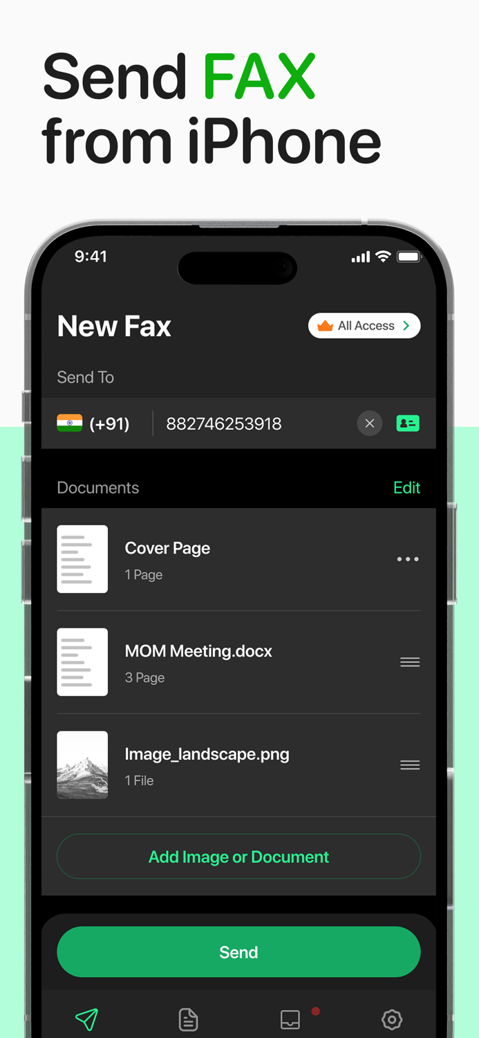 FAX from Phone - Send FAX 