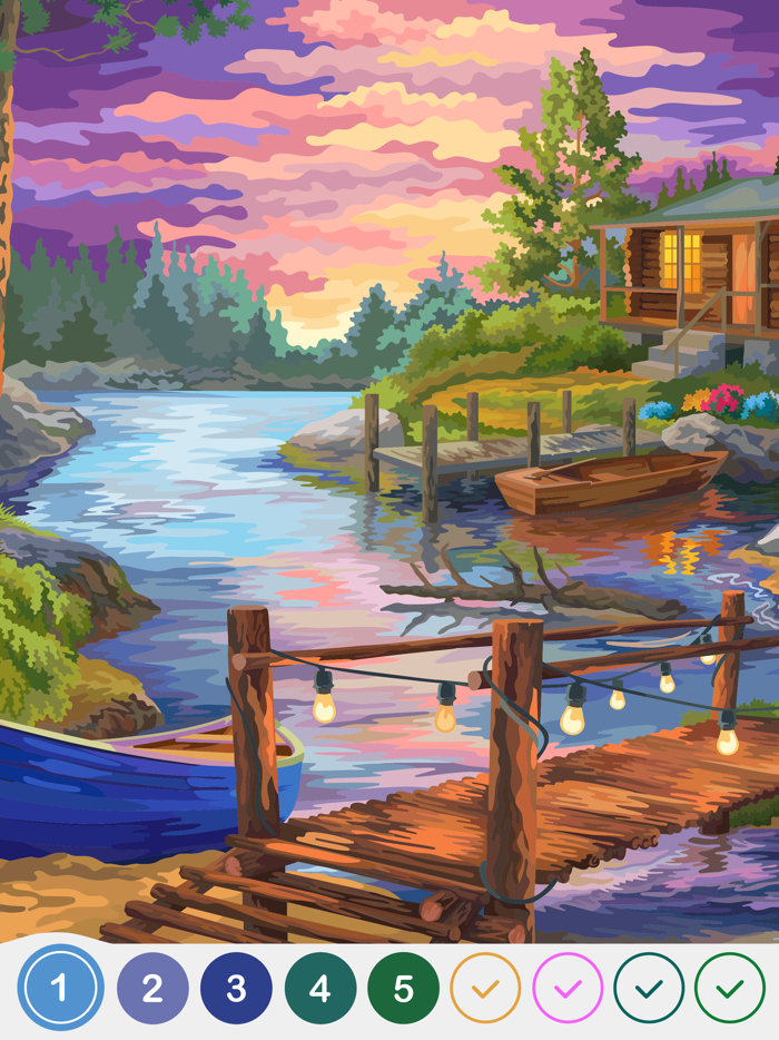 Paint by Number Oil Hey Color