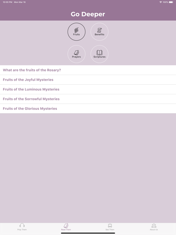 Rosary Army iPad screenshot 5 - Reference app