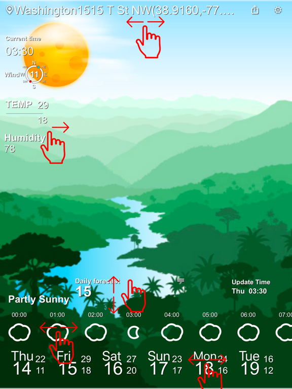 Radar Weather - Rain Forecast iPad screenshot 5 - Weather app