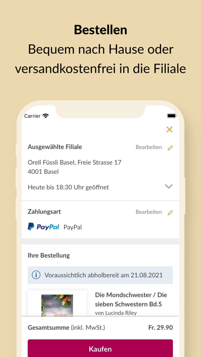 Orell Füssli – Mein Buch Screenshot