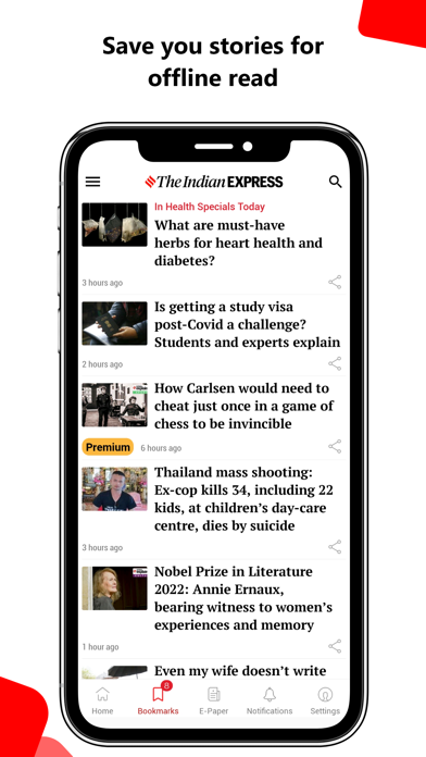 Screenshot #2 pour Indian Express News + Epaper