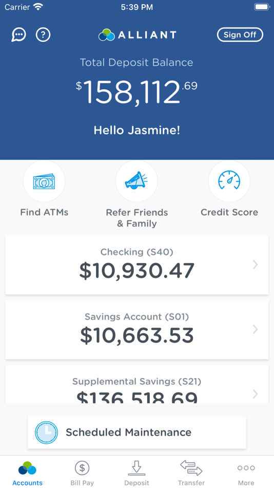 #2. Alliant Mobile Banking (iOS) 来自: Alliant Credit Union