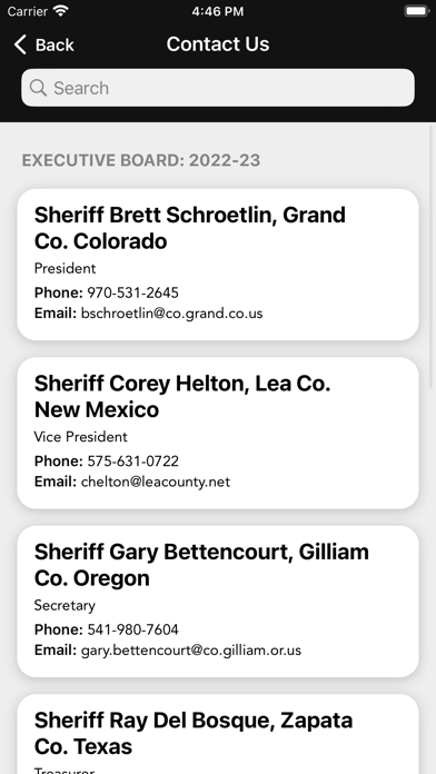 Western States Sheriffs’ Screenshot