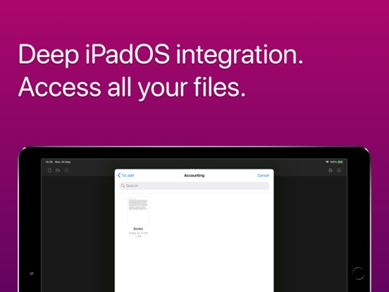 txt.edit iPad app afbeelding 4