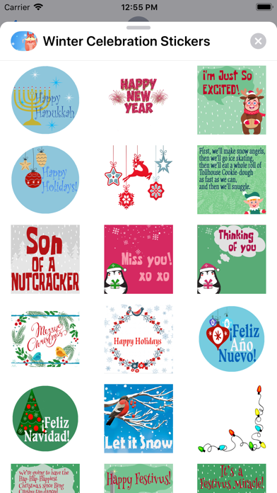 Winter Celebration Stickers Screenshot