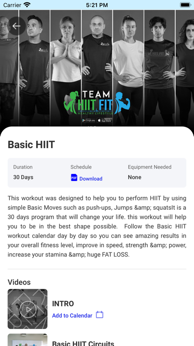 HIIT FIT: Transformation Screenshot