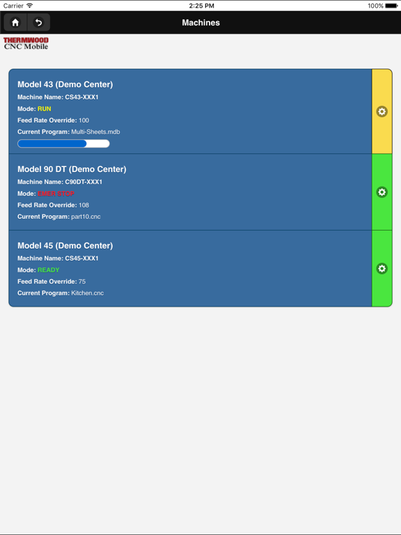 Screenshot #5 pour Thermwood CNC Mobile