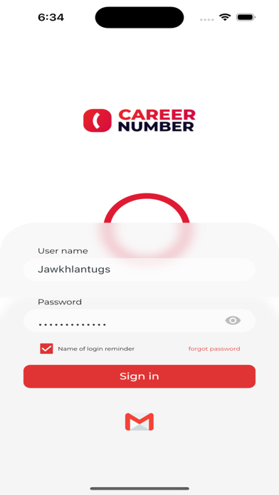 Career number Screenshot