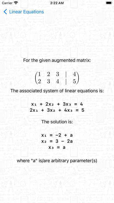 Basic Linear Algebra Screenshot