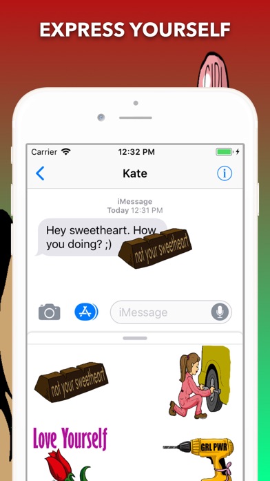 Feminism mojis Screenshot