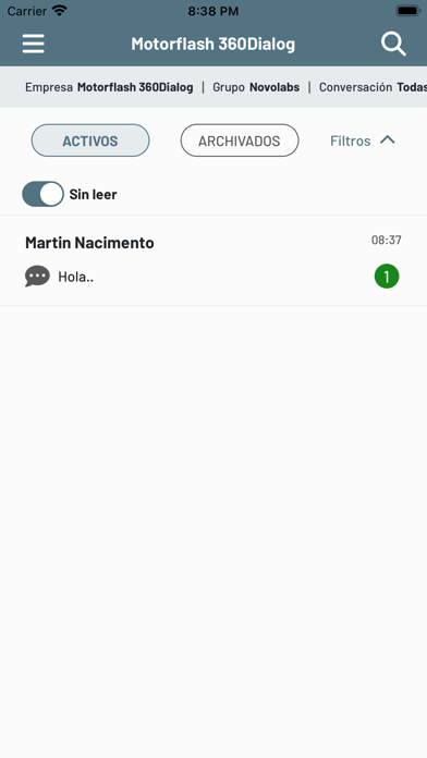Motorflash Message Screenshot