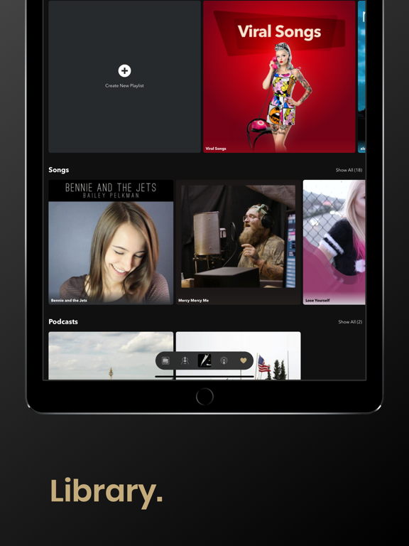 Luxe Radio iPad screenshot 4 - Music app