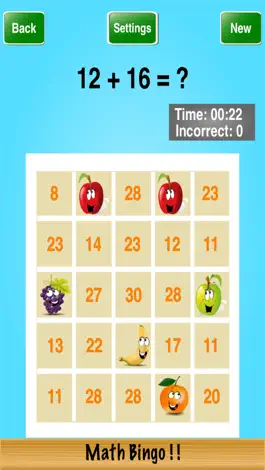 Game screenshot Math Bingo ! ! hack