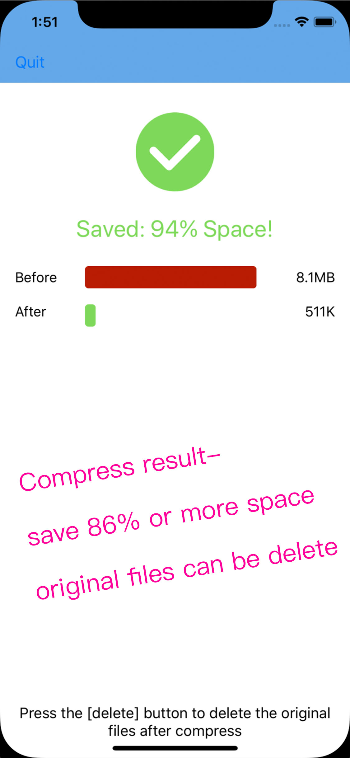 Compress video -compress image screenshot 5