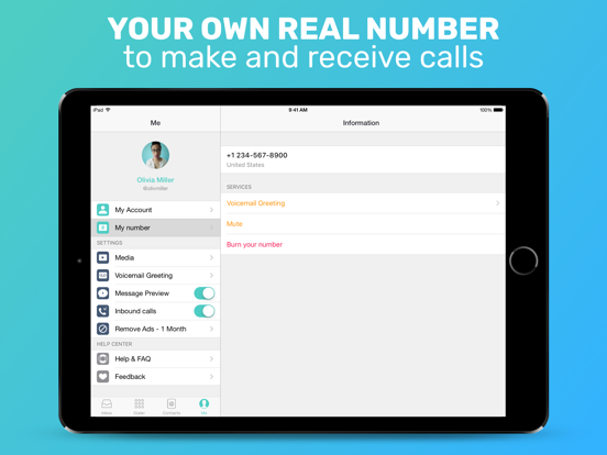 Free Tone - Calling & Texting iPad app afbeelding 2