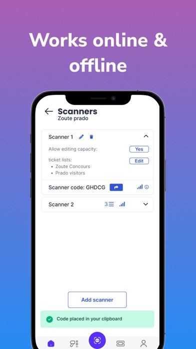 ScanTicket Pro Screenshot