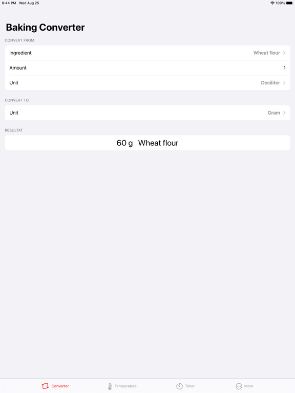 Screenshot #4 pour Bake: Baking Converter & Timer