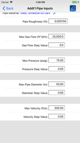 HVAC Pipe Sizer - Gas High screenshot
