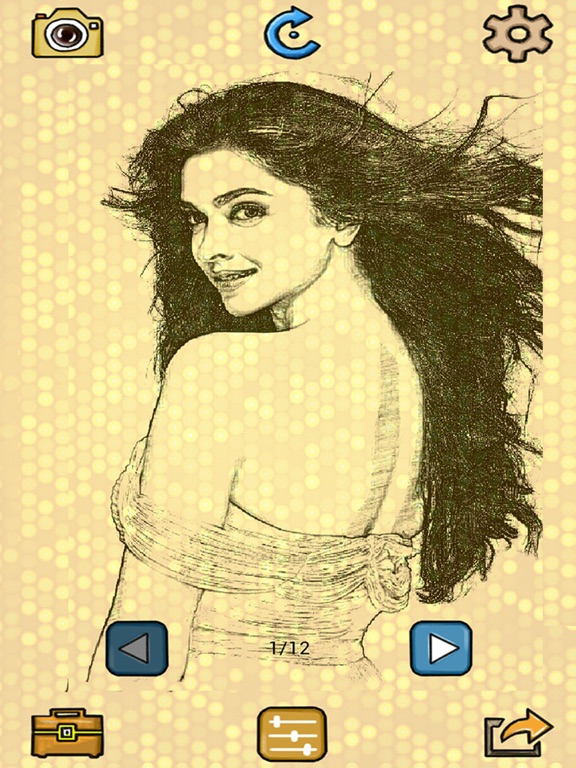 Photo Sketch - Doodle Effects iPad screenshot 4 - Productivity app