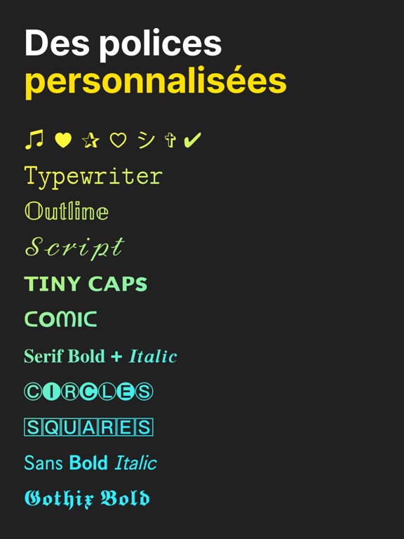 Screenshot #4 pour Polices・Ecriture pour iPhone