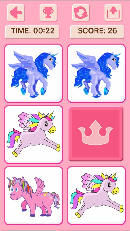 Princess Unicorn Memory Games