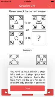 abstract reasoning test prep iphone screenshot 3