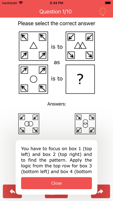 Abstract Reasoning Test Prep Screenshot