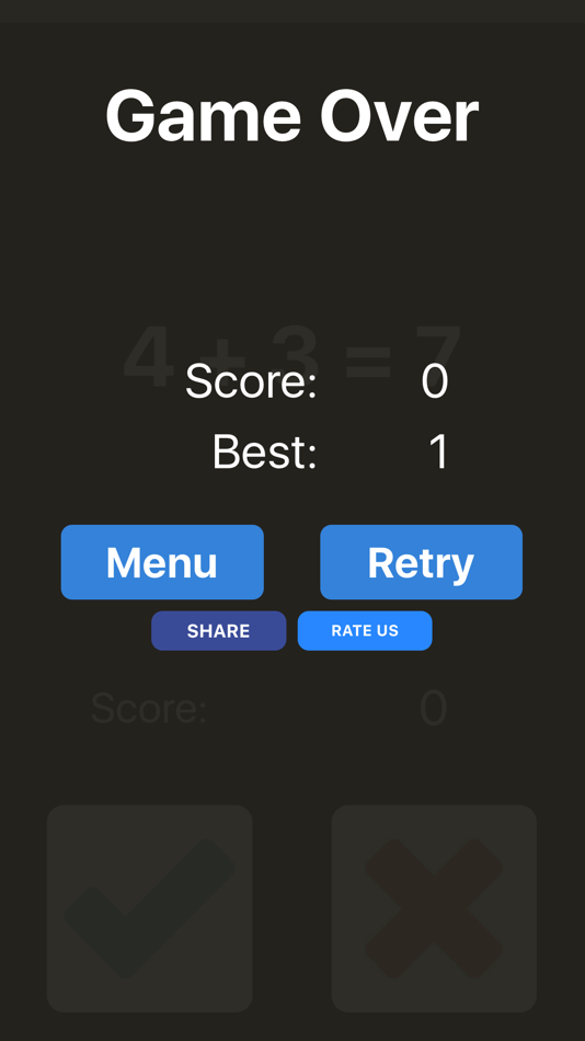 #5. Two Second Math Quiz (iOS) Podle: Lukas Fecke
