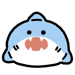 anime shark sticker