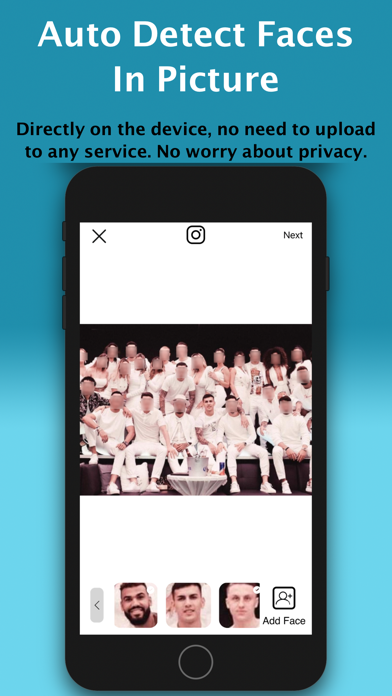 Auto Blur Faces: Photo Privacy Screenshot
