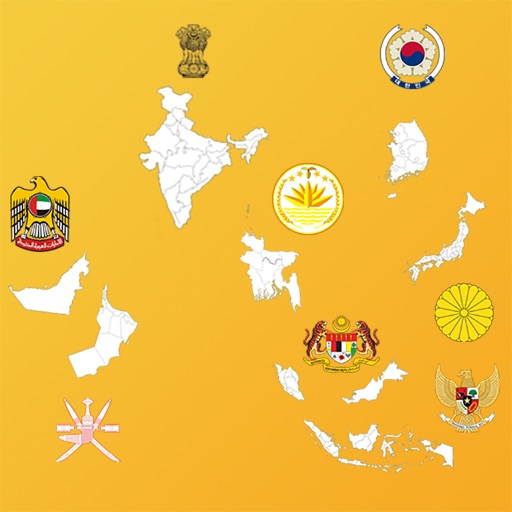 Asian Country State Maps icon