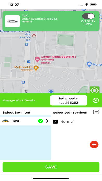 Green Cab Driver Screenshot