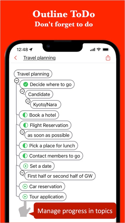 BulletsMind - MindMap Outliner screenshot-4