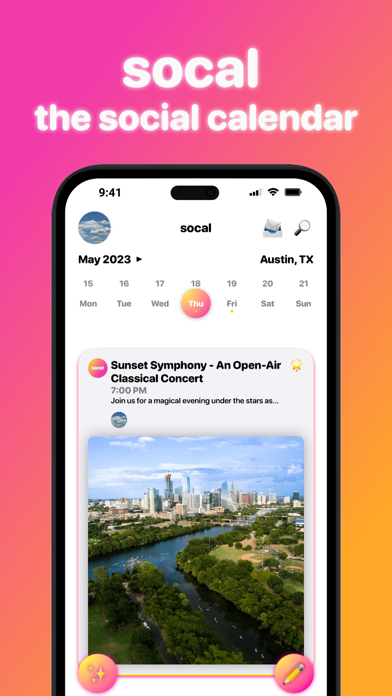socal - the social calendar Screenshot