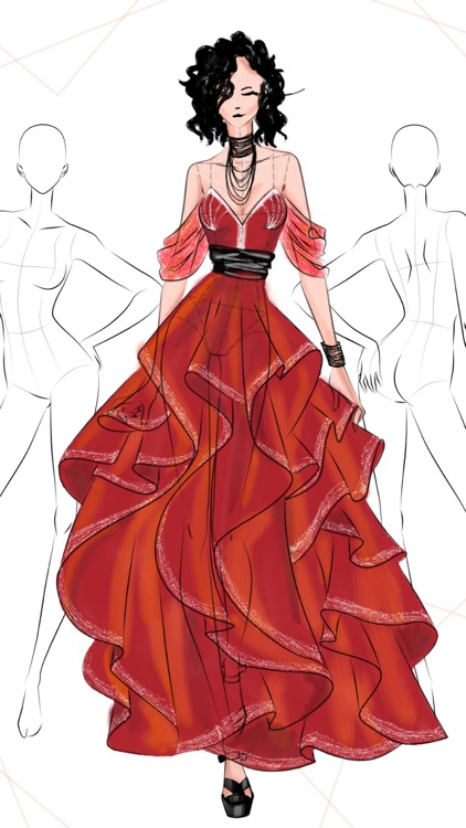 Fashion Design Sketches: Style by Pocket Art Studio