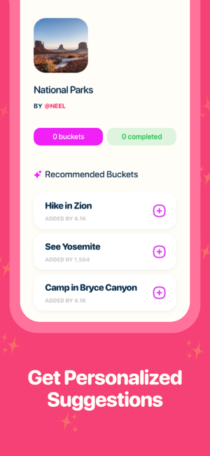 ‎Bucket List - The Bucket App Screenshot