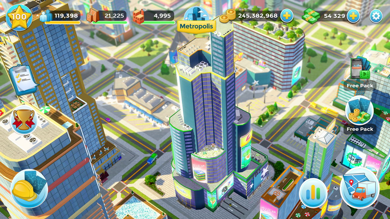Citytopia® Build Your Own City iOS Mod IPA screenshot 10 - iOS game interface